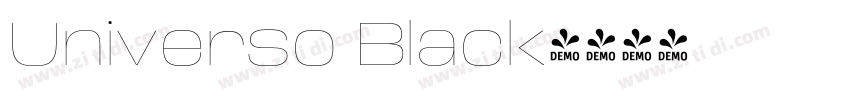 Universo Black字体转换